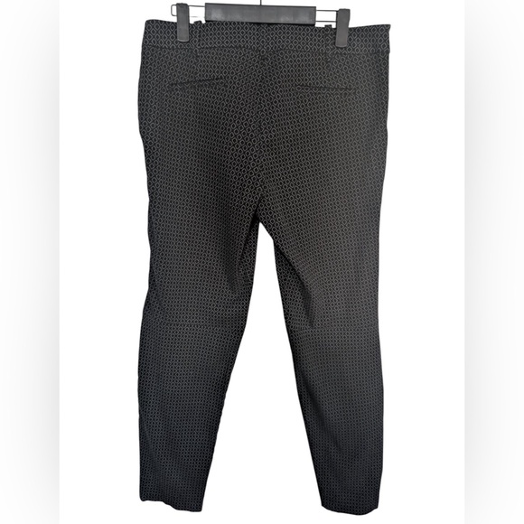 Max Studio Patterned Trousers side zipper Size 12 - Picture 3 of 8